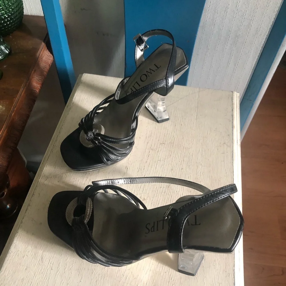 Vintage Lucite Platform Sandals